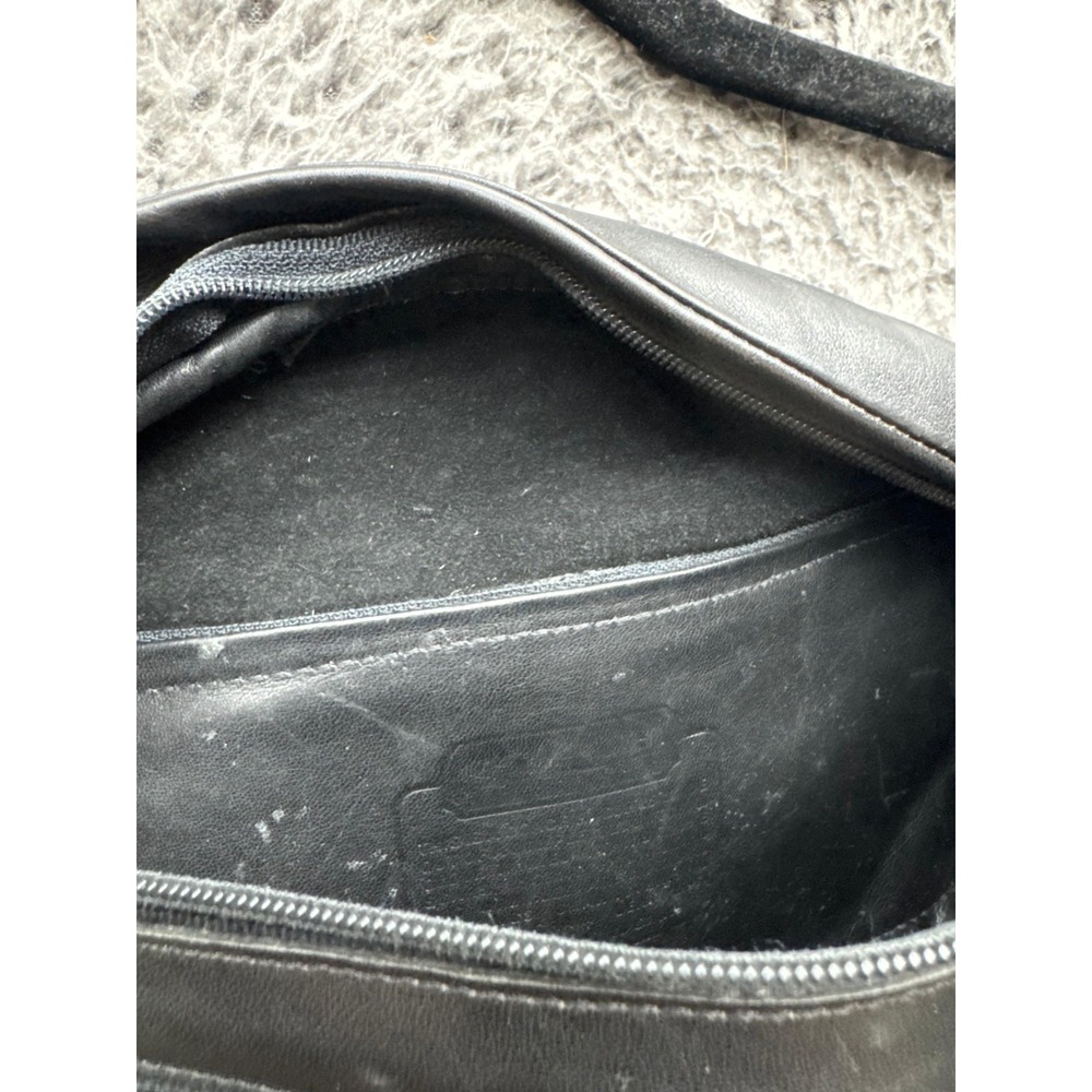 Vintage Coach Canteen Leather Waist Pouch Belt Bag Fanny‎ Pack Black Unisex - Picture 7 of 12